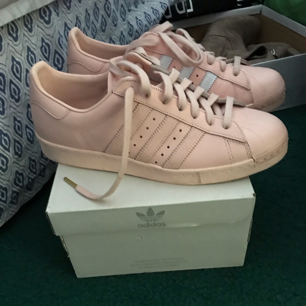 Sneakers up for sale.